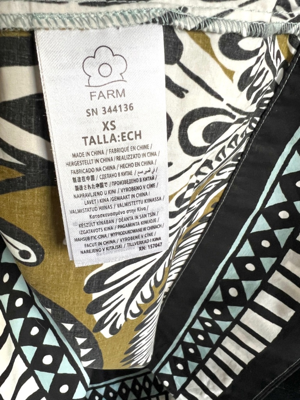 FARM Rio Multicolor Balamana Maxi Dress Size XS NWT - Picture 11 of 16